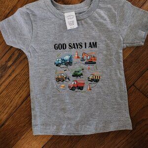 God Says I Am Boys Inspirational Tees